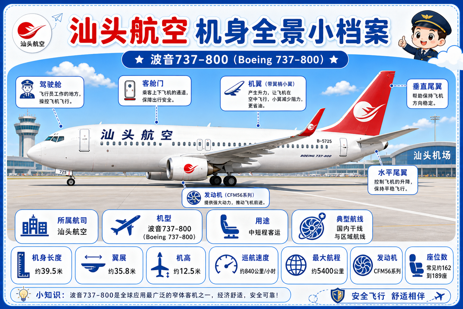 汕头航空 机身全景小档案