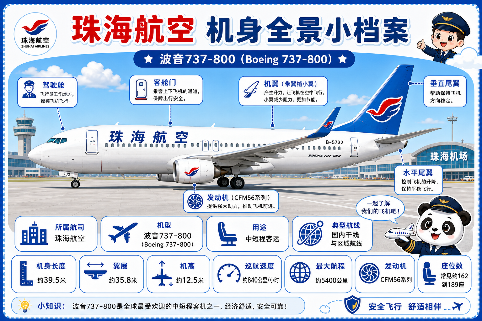 珠海航空 机身全景小档案