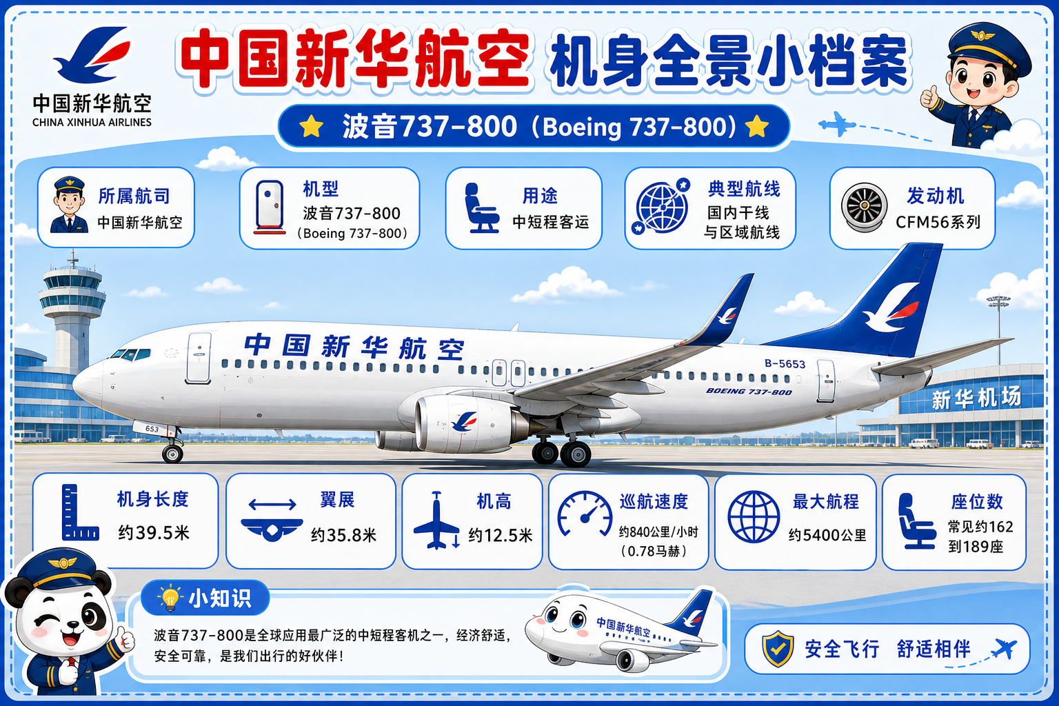 中国新华航空 机身全景小档案