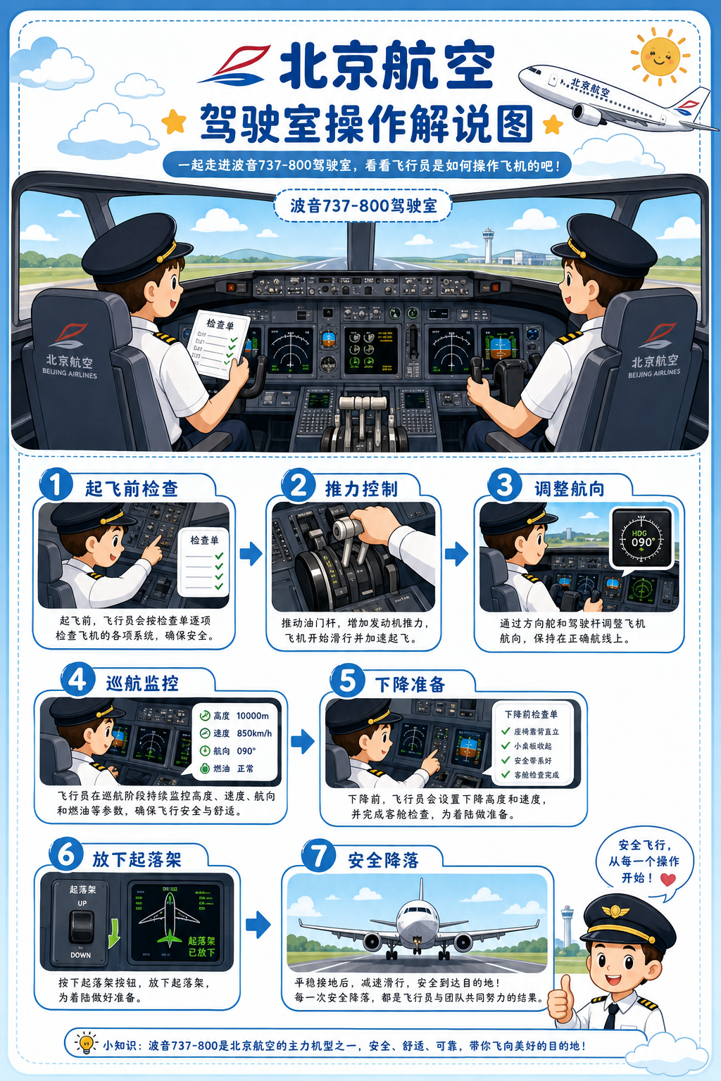 北京航空 驾驶室操作解说图