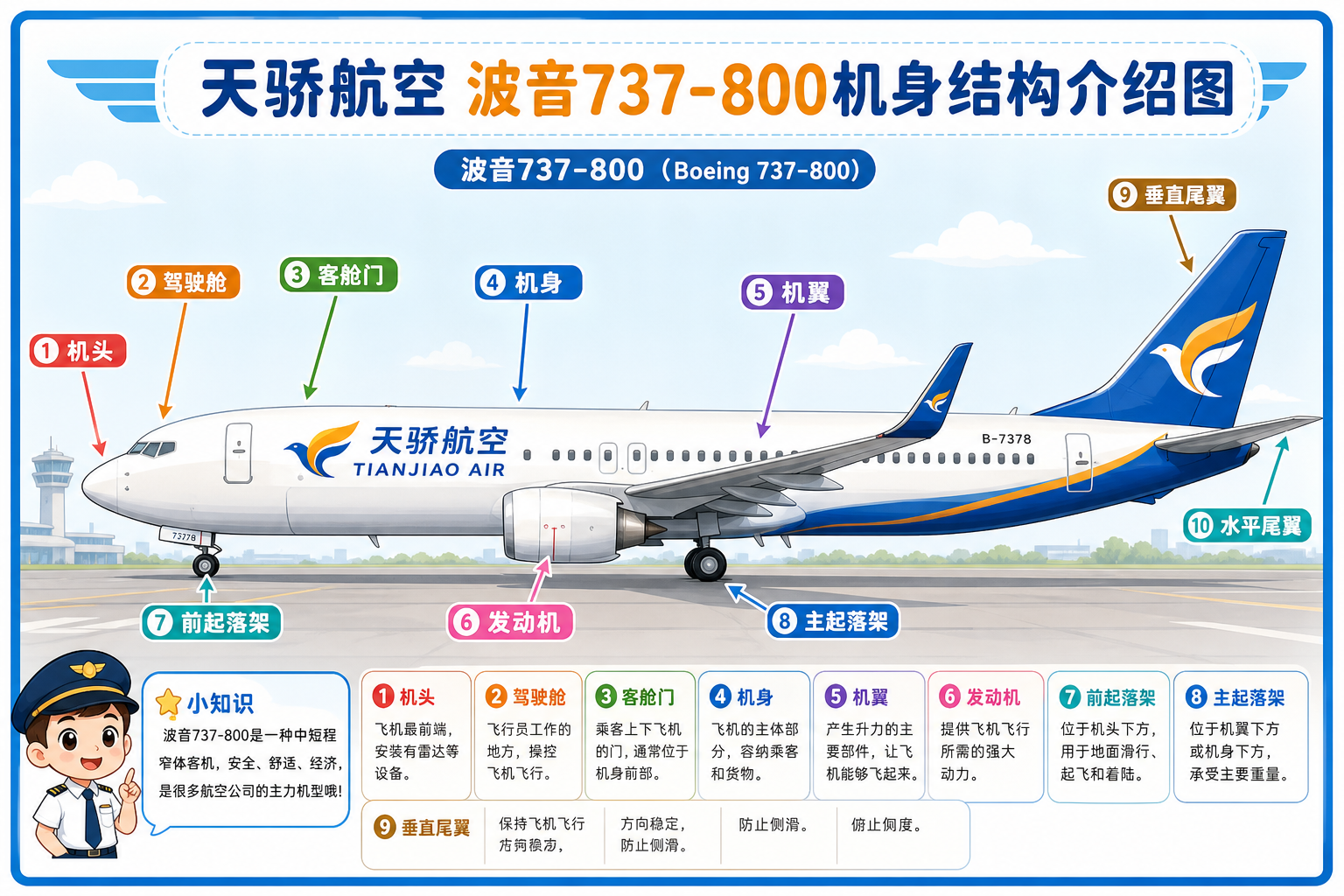 天骄航空 机身结构介绍图