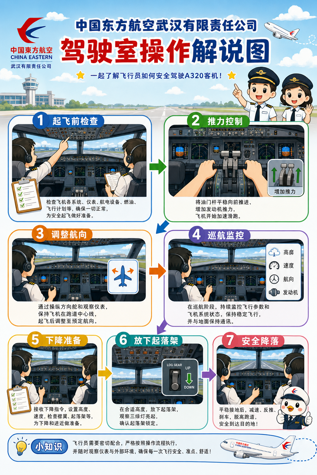 中国东方航空武汉有限责任公司 驾驶室操作解说图