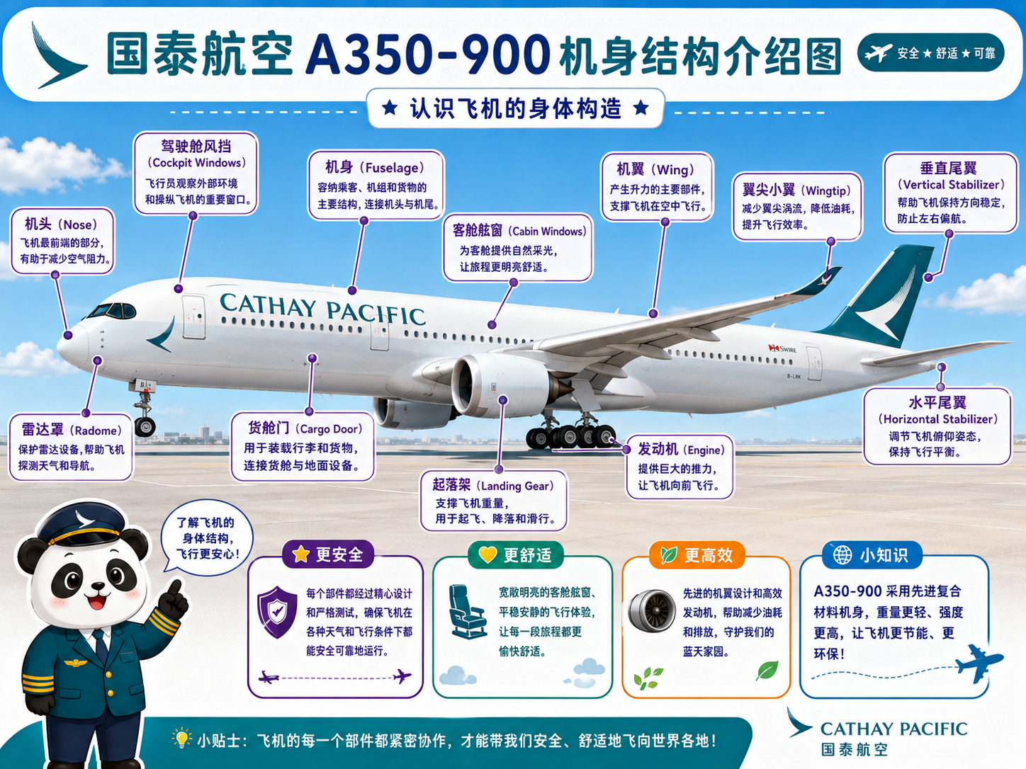 国泰航空 机身结构介绍图