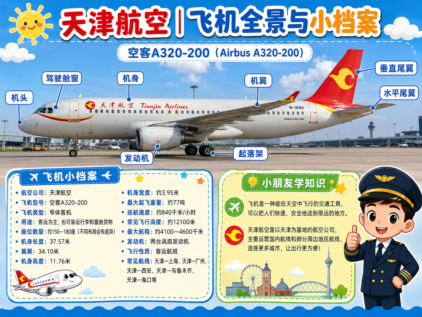 天津航空 机身全景小档案