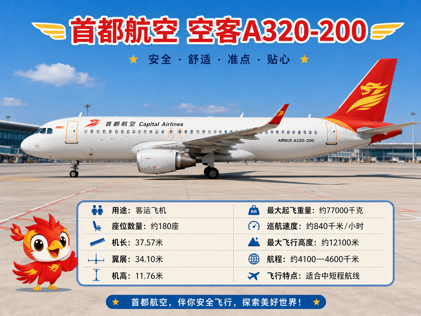 首都航空 机身全景小档案